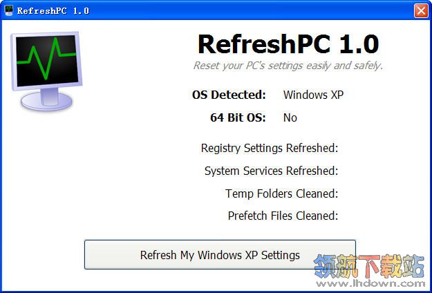 RefreshPC(系统默认设置恢复)