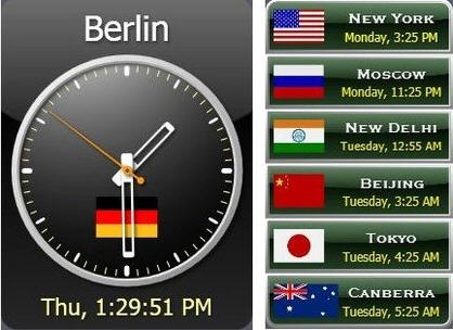 桌面世界时钟软件(Sharp World Clock)