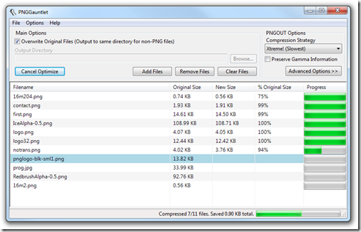 PNGGauntlet(图片压缩不失真软件)